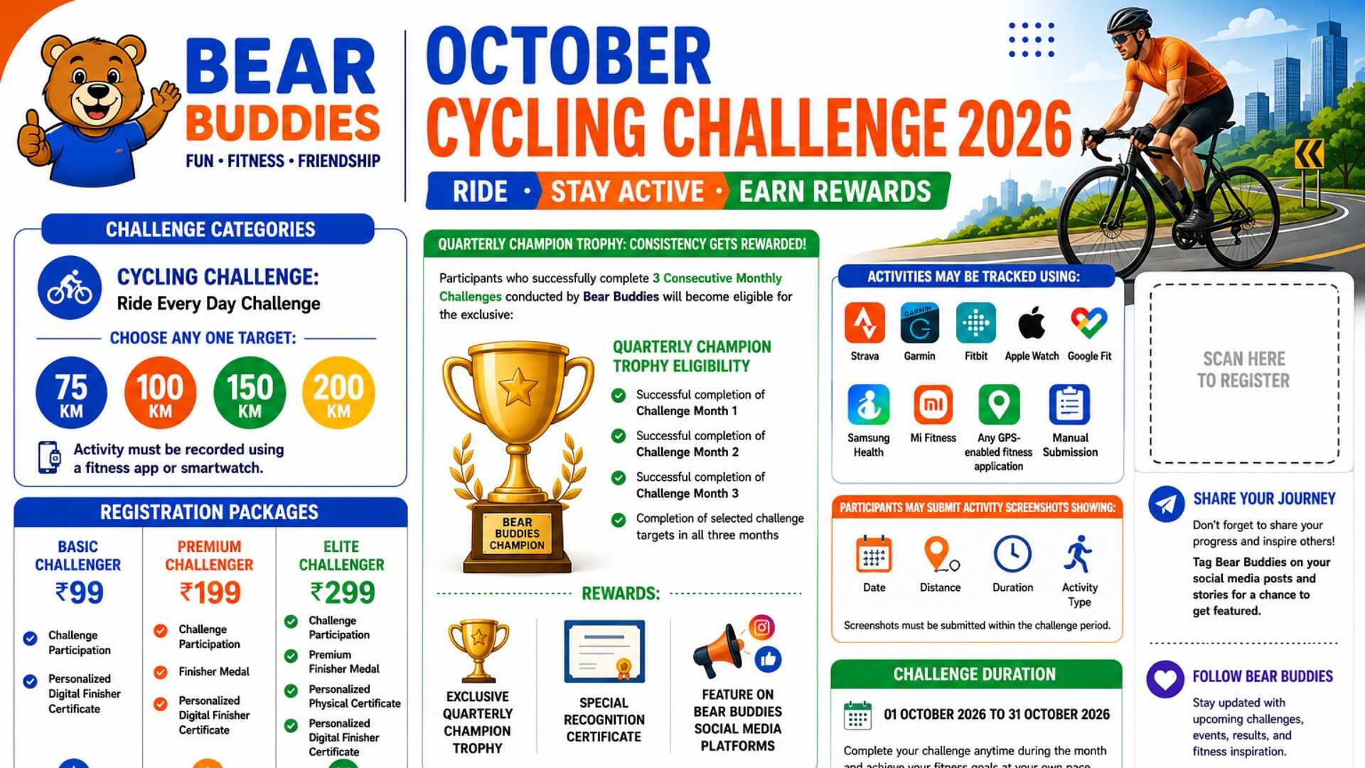 October Cycling Challenge 2026