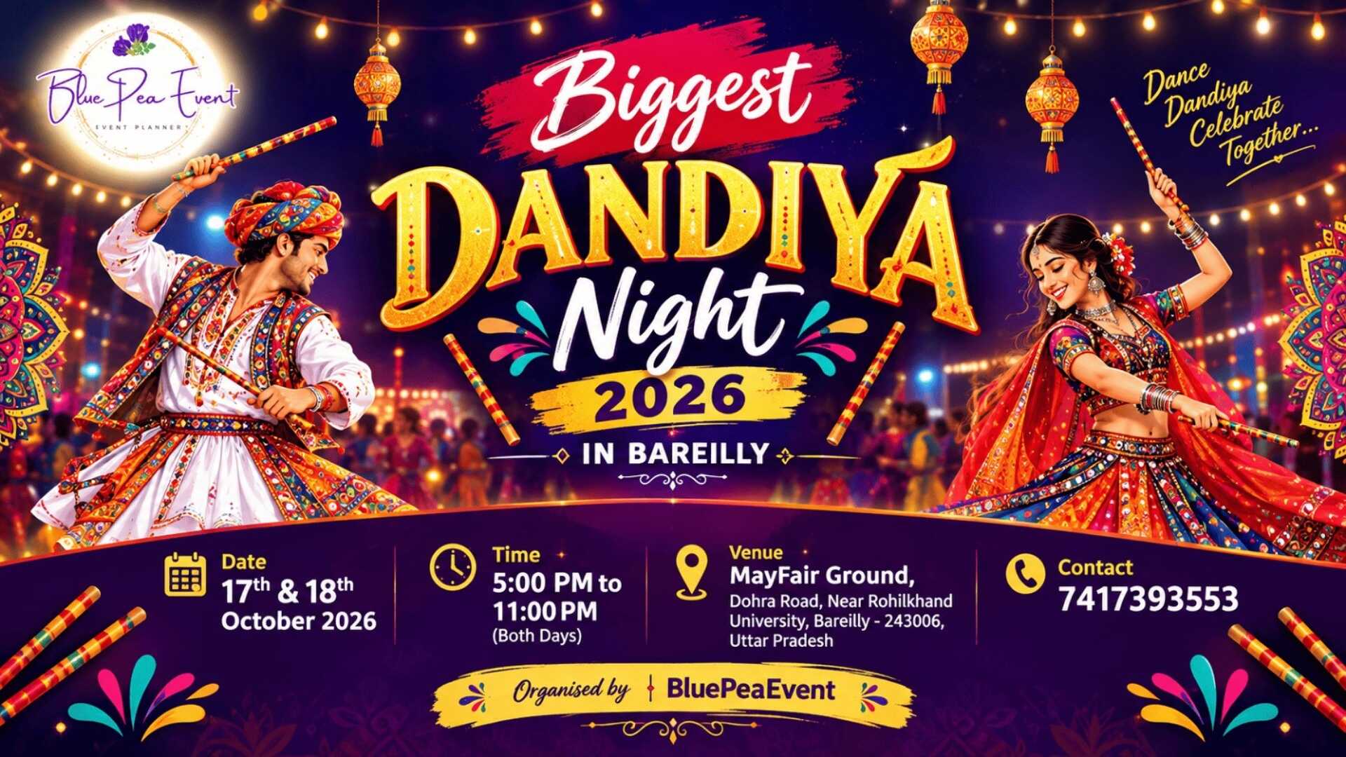 BIGGEST DANDIYA NIGHT 2026 IN BAREILLY