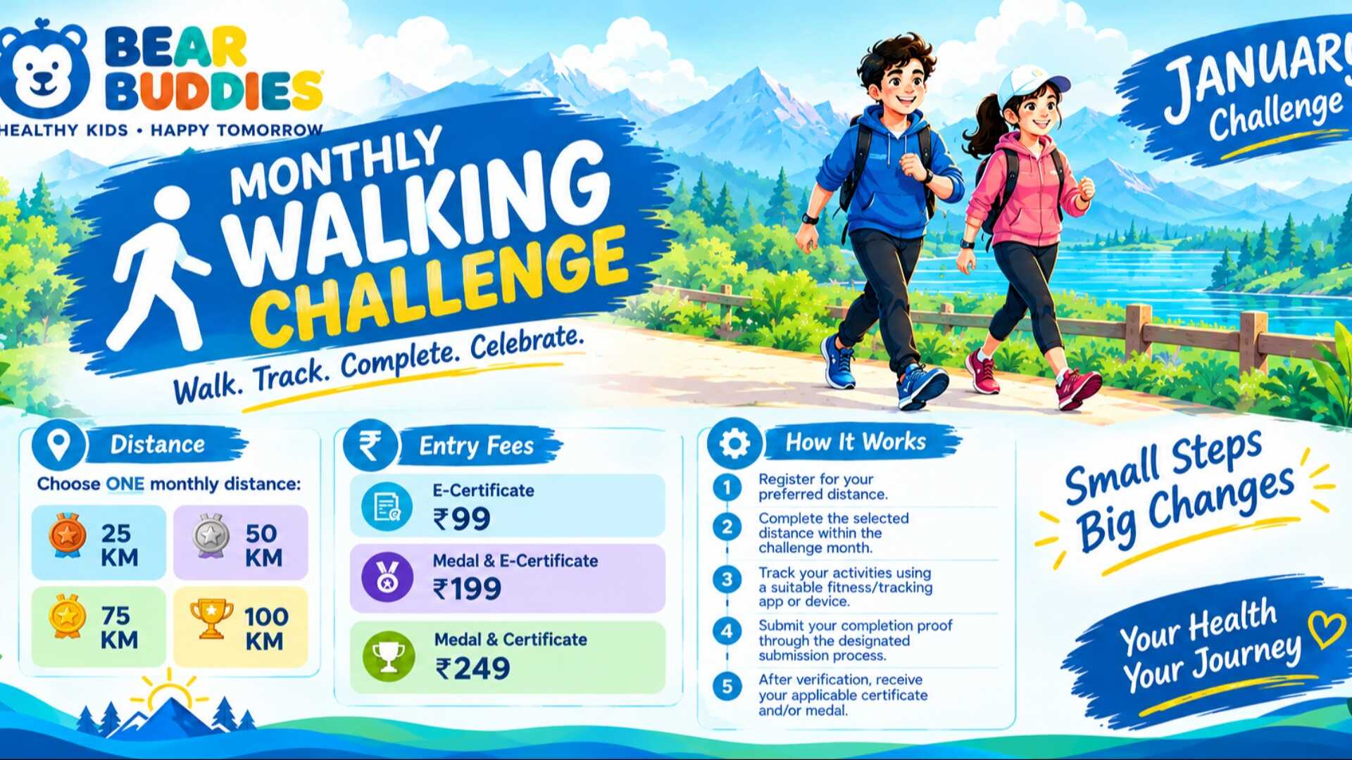 BEAR BUDDIES WALKING CHALLENGE - JANUARY 2027