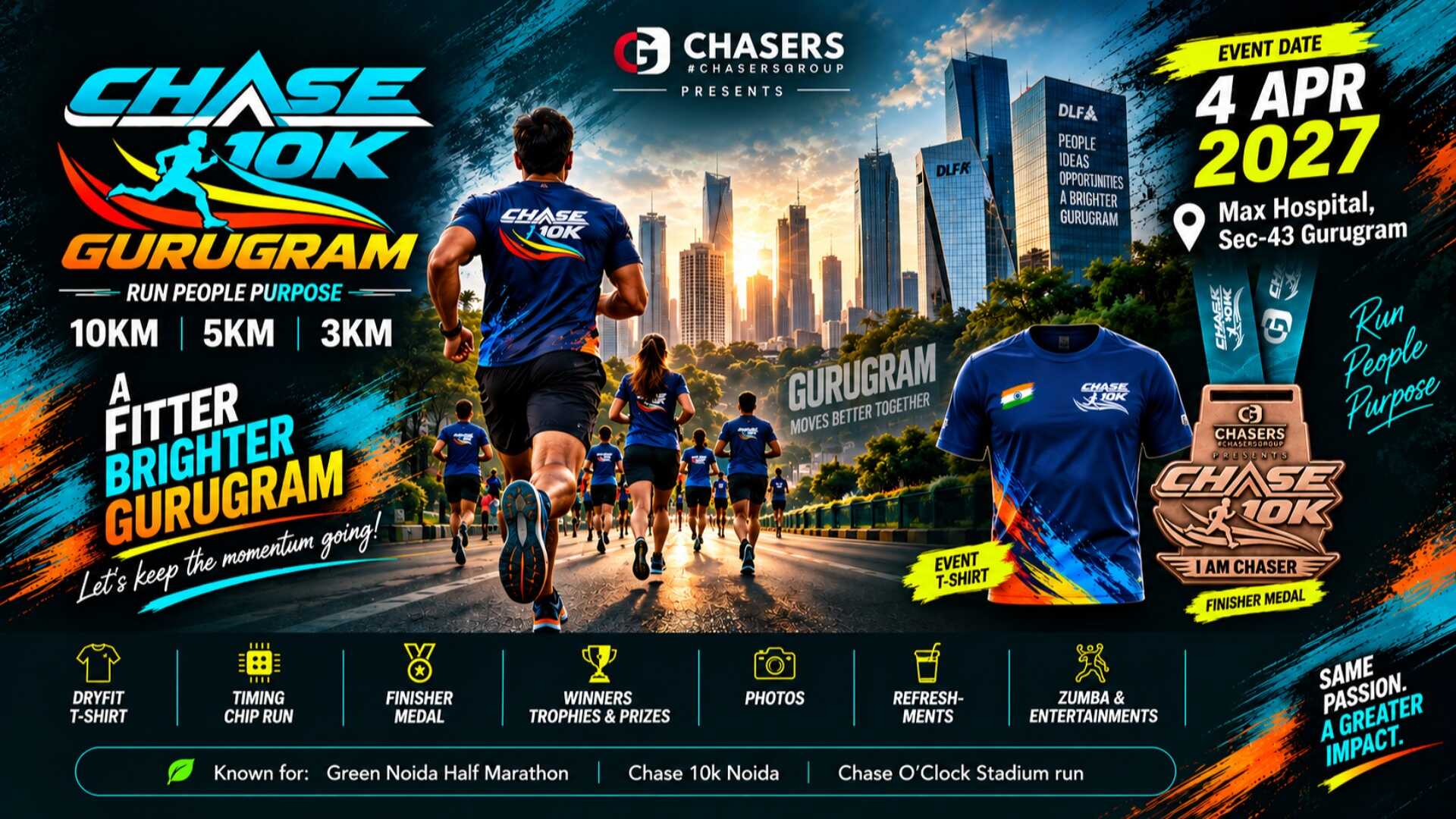 Chase 10K Gurugram in Gurugram