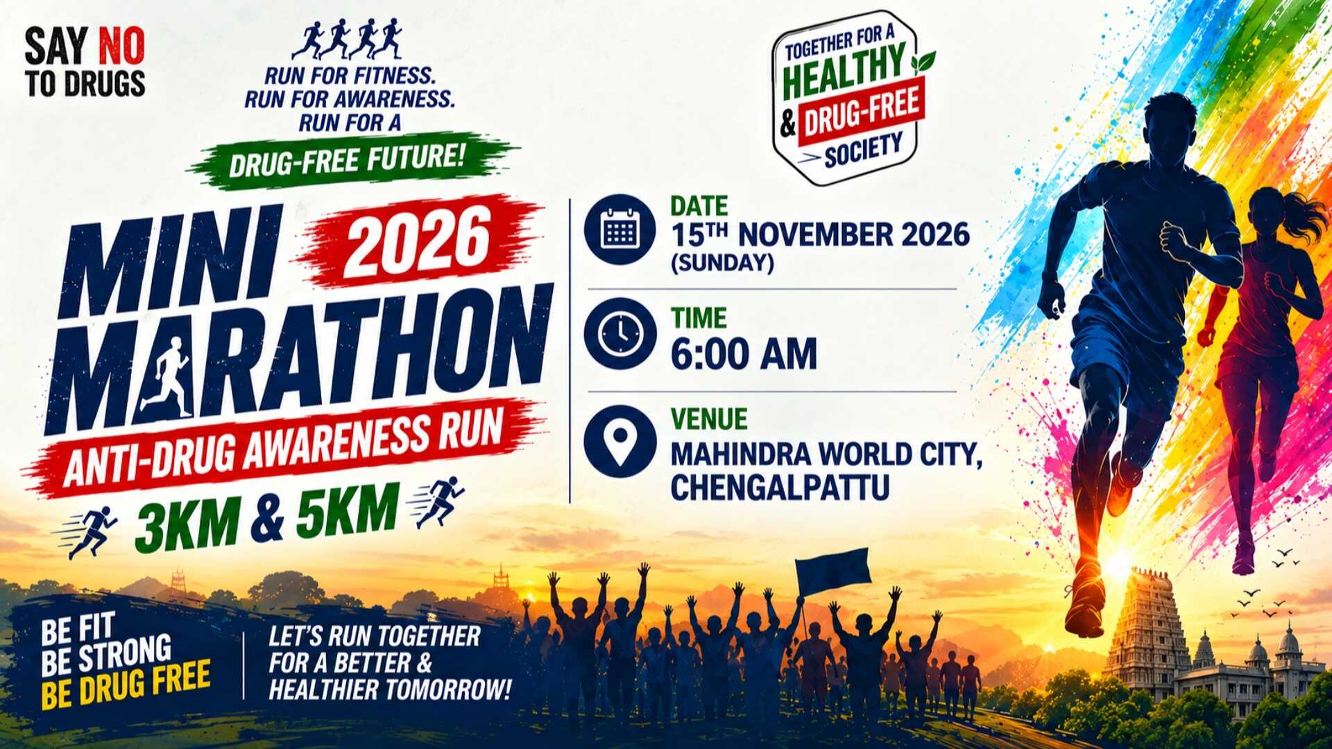 Mini Marathon 2026 at Mahindra World City