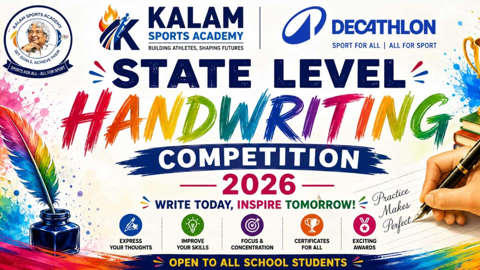 State Level Summer Handwriging Competition Sept 2026