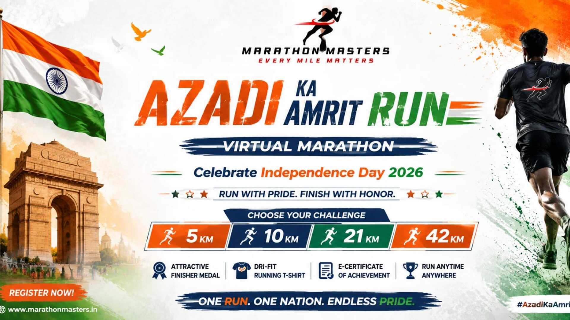 AZADI KA AMRIT RUN - VIRTUAL MARATHON